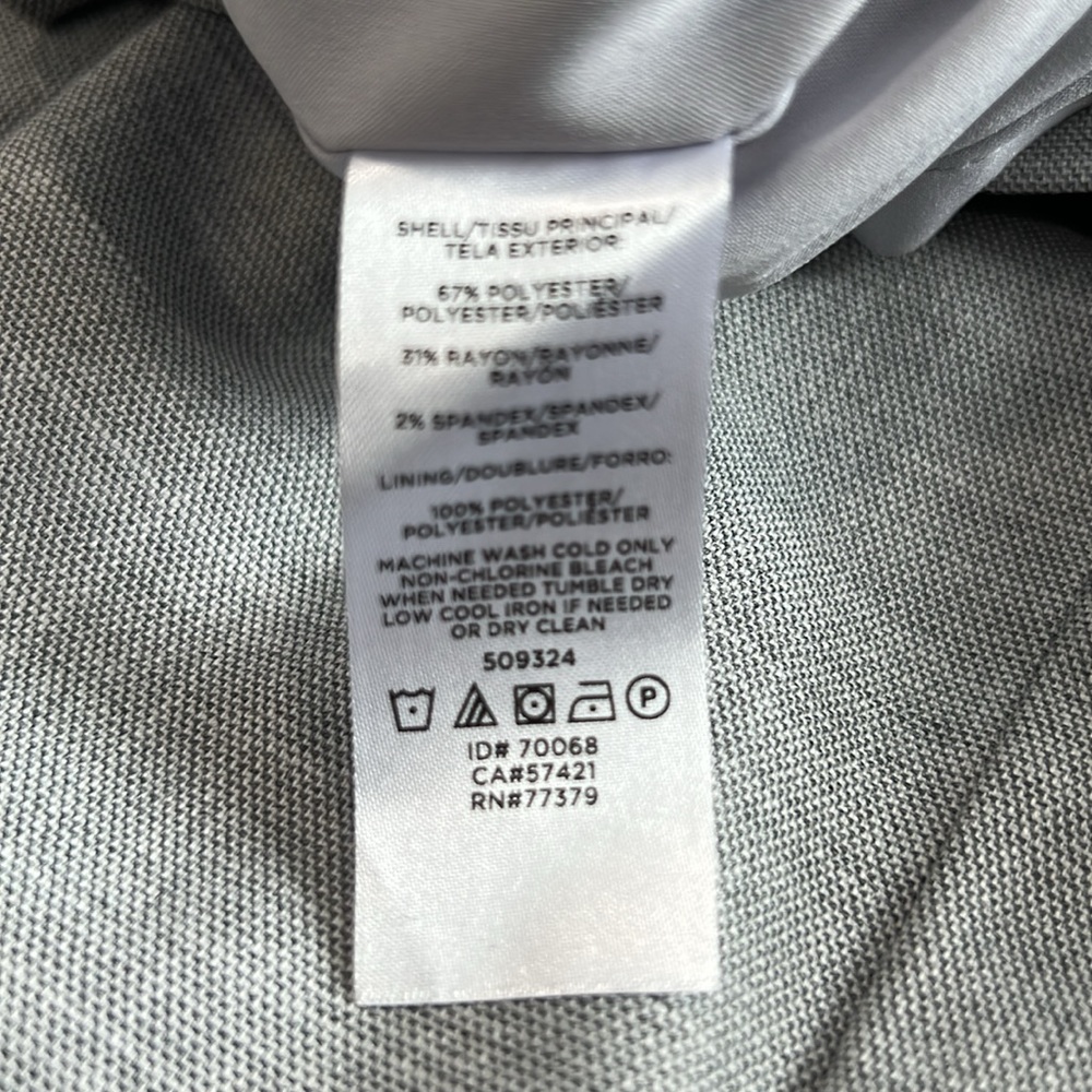 Ann Taylor Factory Gray Crosshatch Square Neck Sheath Dress 6 - Picture 9 of 9